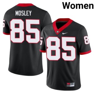 Ryan Mosley #85 Black Bulldog Nation Replica Womens Jersey 418339-791