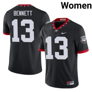 Stetson Bennett #13 2026-27 Mascot 100th Anniversary Bulldog Nation Womens Black Jersey 828215-418