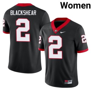 Thomas Blackshear #2 Women Damn Good Dawgs High School Black Jersey 747246-916