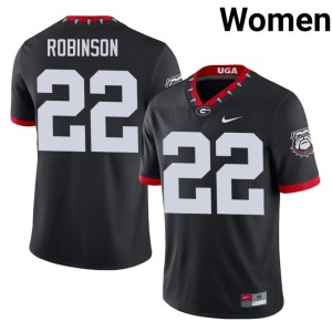 Todd Robinson Georgia Mascot 100th Anniversary Women 2025 #22 Black Jersey 268786-455