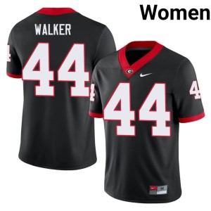 Travon Walker Black #44 Georgia Bulldogs Womens Official Jerseys 208987-287