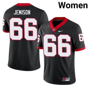 Tyreek Jemison Black Go Dawgs Women #66 College Jersey 968206-411