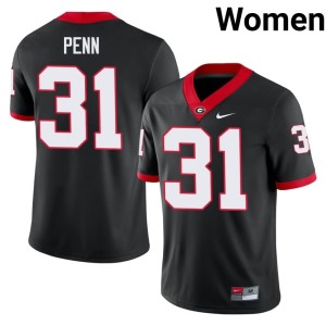 Wade Penn Game Women Black #31 Bulldog Nation Jerseys 132274-101