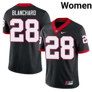 Walter Blanchard Womens Black Damn Good Dawgs #28 Football Jersey 529121-589