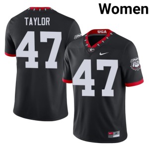 Will Taylor University of Georgia Bulldogs Limited Mascot 100th Anniversary #47 Women Black Jersey 901184-444