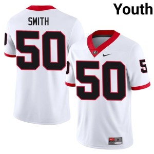 Cortez Smith Youth #50 Limited White Dawgs Jersey 878510-490