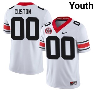 Custom 1980 National Champions 40th Anniversary Youth #00 Georgia 2025 White Jerseys 610949-356