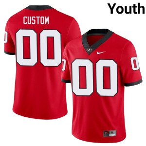 Custom Red Georgia #00 Youth 2025 Jersey 867187-663