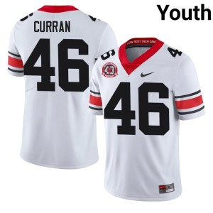 Danny Curran Stitched University of Georgia #46 1980 National Champions 40th Anniversary White Youth Jerseys 576381-198