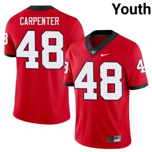 Duncan Carpenter University #48 Youth Red UGA Jerseys 755039-449