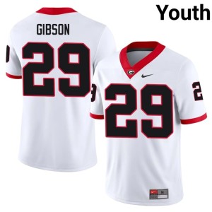 Isaiah Gibson Youth #29 Bulldog Nation White High School Jerseys 892697-916