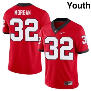 Jaylan Morgan Georgia Bulldogs 2026-27 #32 Youth Red Jersey 319831-882