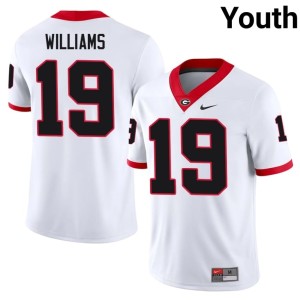Justin Williams Youth White University of Georgia Limited #19 Jerseys 681792-702