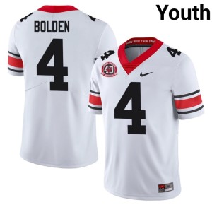 KJ Bolden White UGA Bulldogs Youth Limited #4 1980 National Champions 40th Anniversary Jerseys 936691-920