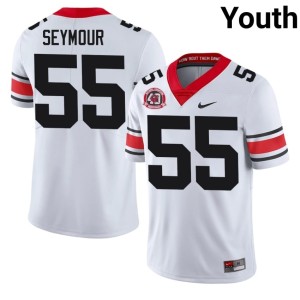 London Seymour White 1980 National Champions 40th Anniversary Bulldog Nation #55 Youth High School Jersey 585636-422