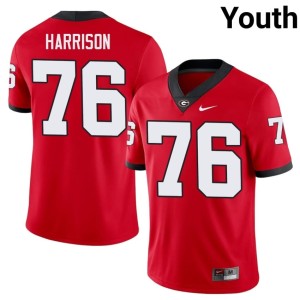 Marcus Harrison Bulldog Nation Red #76 Alumni Youth Jerseys 444160-644
