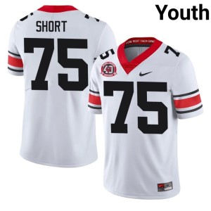 Mason Short #75 Football Youth White Georgia Bulldogs 1980 National Champions 40th Anniversary Jerseys 884066-716