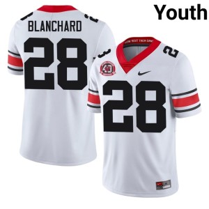 Walter Blanchard #28 1980 National Champions 40th Anniversary Youth University of Georgia Bulldogs White 2026-27 Jerseys 406680-153