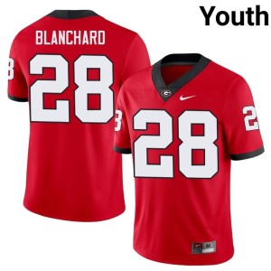 Walter Blanchard #28 DGDs College Red Youth Jersey 574926-698