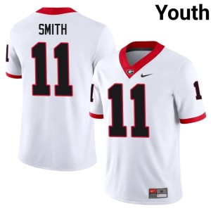 Arian Smith University #11 Youth White UGA Jerseys 767412-524
