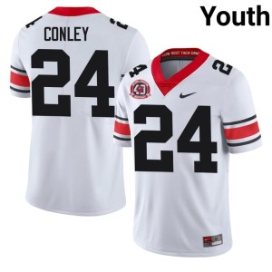 Braylon Conley Youth Damn Good Dawgs 1980 National Champions 40th Anniversary White #24 Alumni Jersey 562896-715