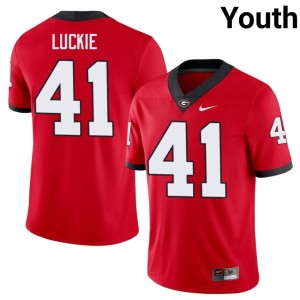 Carter Luckie Red Limited Youth #41 Dawgs Jersey 971915-490