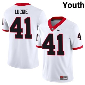 Carter Luckie Alumni Youth White #41 Georgia Jersey 858255-763
