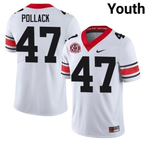 David Pollack Georgia #47 Youth Game White 1980 National Champions 40th Anniversary Jerseys 491581-370