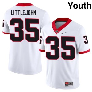 Elijah Littlejohn White Georgia #35 University Youth Jersey 480032-650