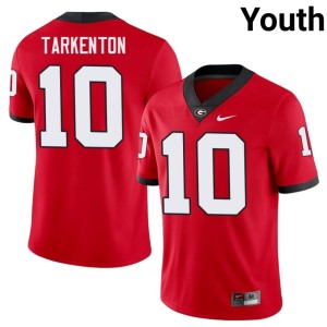 Fran Tarkenton Stitched Red #10 Youth UGA Bulldogs Jerseys 483253-160