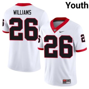 Gentry Williams Game White Youth #26 Go Dawgs Jerseys 207716-870
