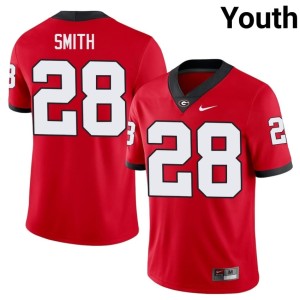 Jordan Smith #28 DGDs Youth Red Stitched Jerseys 912345-535