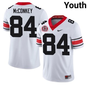 Ladd McConkey NCAA Dawgs Youth #84 White 1980 National Champions 40th Anniversary Jerseys 595481-878