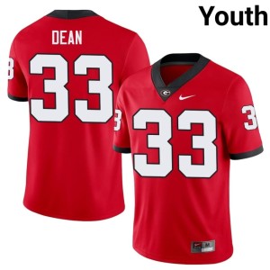PJ Dean Red Youth #33 Alumni University of Georgia Bulldogs Jersey 949121-491