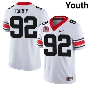 Preston Carey 1980 National Champions 40th Anniversary 2026-27 #92 White Youth DGDs Jerseys 835053-690