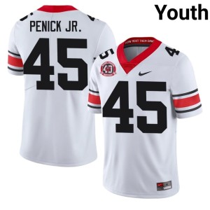 Terrence Penick Jr. High School 1980 National Champions 40th Anniversary Youth White #45 UGA Jersey 294675-296