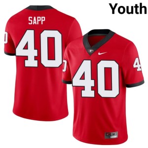 Theron Sapp University #40 Red Damn Good Dawgs Youth Jersey 400385-570