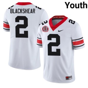 Thomas Blackshear White #2 DGDs 1980 National Champions 40th Anniversary Youth Replica Jersey 919543-136