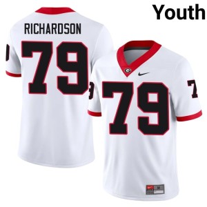 TyQuez Richardson White #79 UGA Youth 2026-27 Jersey 146286-734