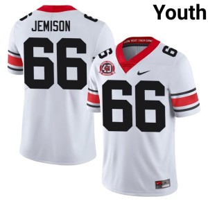Tyreek Jemison White University of Georgia 1980 National Champions 40th Anniversary #66 Youth Official Jerseys 121675-988