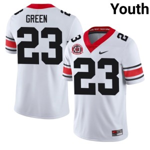 Tyriq Green 1980 National Champions 40th Anniversary Youth Football Go Dawgs #23 White Jersey 920153-655