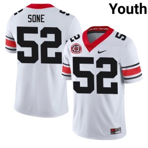 Valdin Sone Dawgs 1980 National Champions 40th Anniversary #52 White 2026-27 Youth Jerseys 324815-854