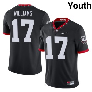 Amaris Williams Youth Georgia Bulldogs Mascot 100th Anniversary Black #17 Football Jersey 828624-274
