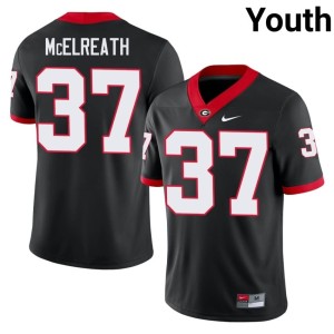 Benjamin McElreath #37 Youth Black Go Dawgs College Jersey 384767-826