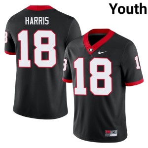 Caden Harris #18 Youth Black Game Dawgs Jersey 341402-490