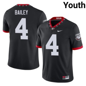 Champ Bailey University of Georgia Bulldogs Alumni Mascot 100th Anniversary #4 Youth Black Jersey 188137-407