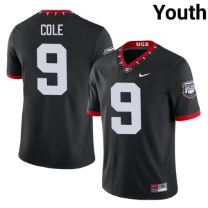 Chris Cole #9 Black Official Youth Go Dawgs Mascot 100th Anniversary Jerseys 702983-861
