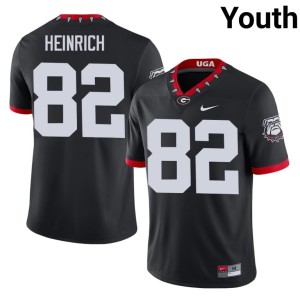 Colton Heinrich University of Georgia Youth Mascot 100th Anniversary Limited Black #82 Jersey 224582-742