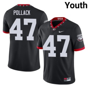 David Pollack University of Georgia Youth Mascot 100th Anniversary High School Black #47 Jerseys 438881-106