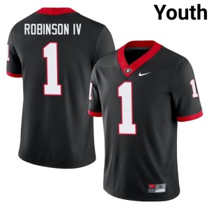 Ellis Robinson IV Black High School #1 Bulldog Nation Youth Jerseys 561766-231